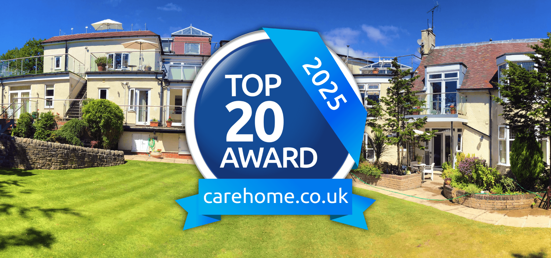 carehome.co.uk Top 20 2025 Award Banner